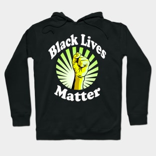 Yellow Fist Black Lives Matter BLM Hoodie